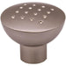 AG Dimpled Knob 33mm in Brushed Nickel AG - UK Camping And Leisure