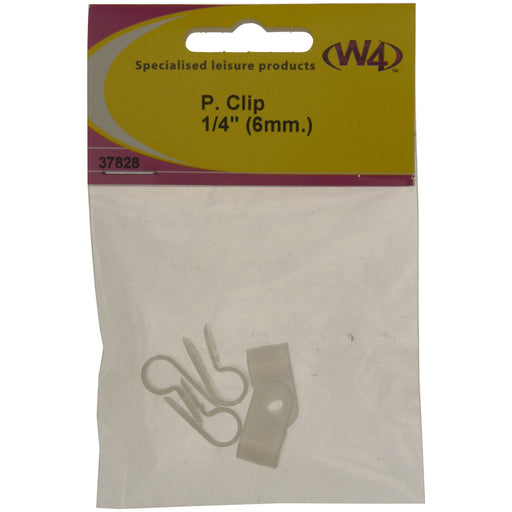 MDS1203 W4 P-Clip 1/4in 6mm 5 pack 37828 W4 - UK Camping And Leisure