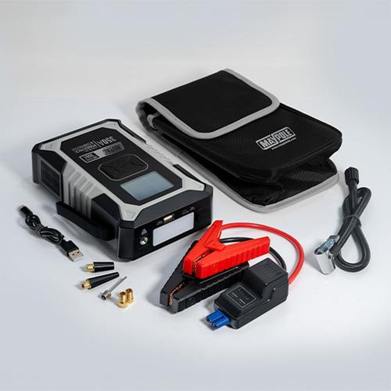 Maypole Lithium Ion Power Pack & Compressor (12,000Mah/ 350A) Car Battery Jump Starter - View 2
