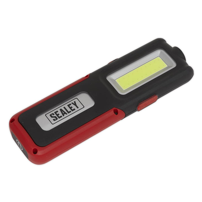 Sealey Rechargeable Inspection Lamp Red 5W COB+3W LED+Power Bank LED318R Sealey - UK Camping And Leisure