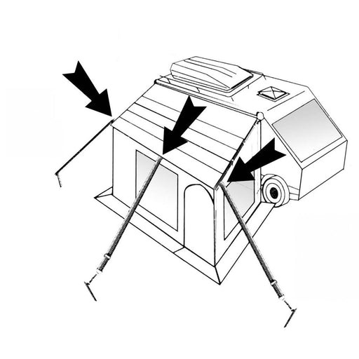 Bo-Camp Storm Line Set 3 Pieces of 5 Metres Bo-Camp - UK Camping And Leisure