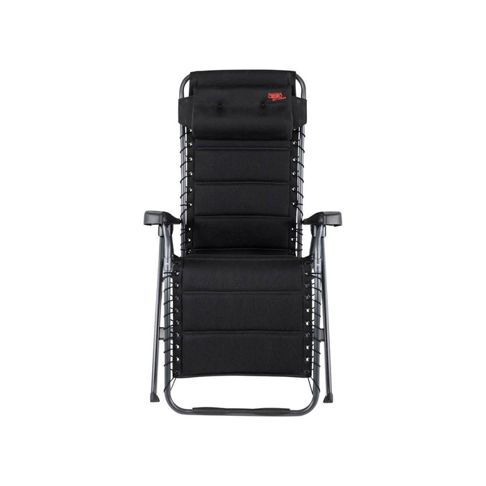 Crespo Zero Gravity Chair AP/232 Air Deluxe Black Crespo - UK Camping And Leisure