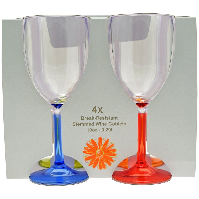 Wine Glass Party (4) T0151M Flamefield - UK Camping And Leisure