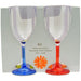 Wine Glass Party (4) T0151M Flamefield - UK Camping And Leisure