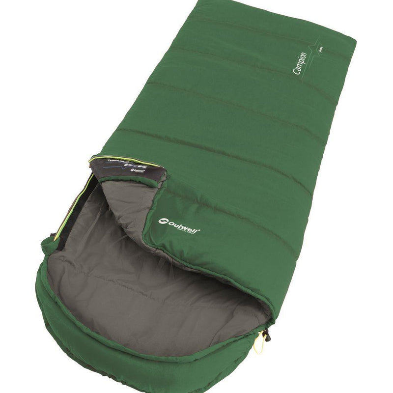 Outwell Campion Junior Kid / Childrens Sleeping Bag Green - 2 Season