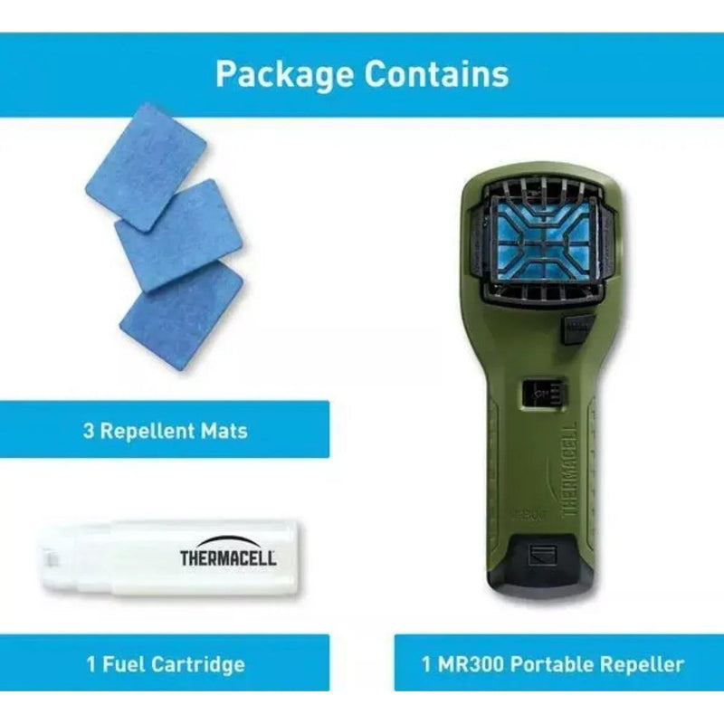 Thermacell MR300 Portable Mosquito & Midge Repeller - Green Thermacell - UK Camping And Leisure