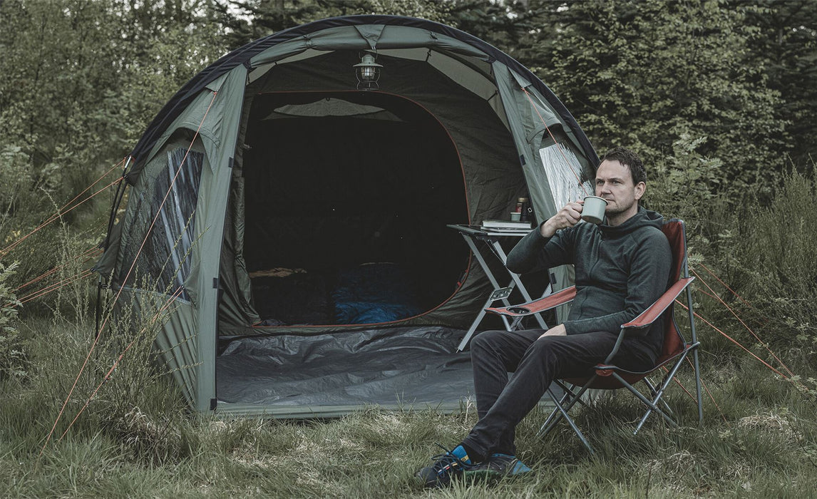 Easy Camp Hidra 5 Pole Tent Green 5 Person Easy Camp - UK Camping And Leisure