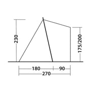 Outwell Sand Van Campervan Tailgate Rear Awning 175-205cm for VW Mercedes - View 10