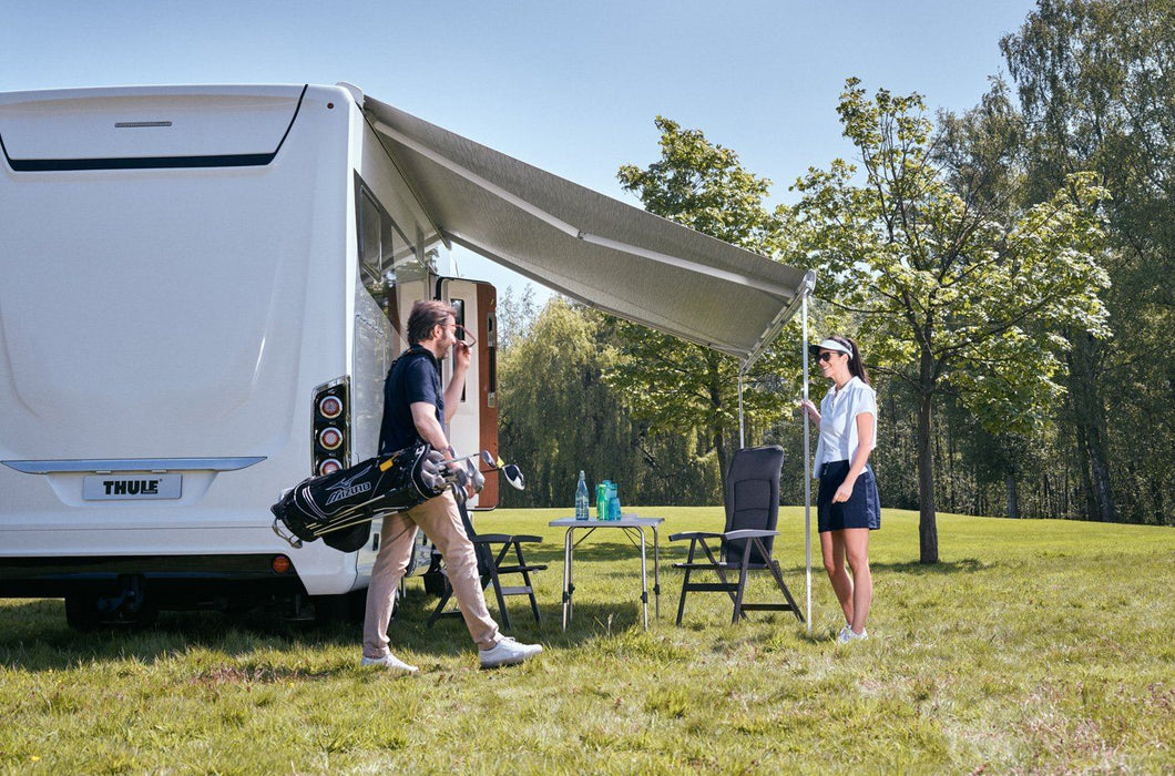 Thule Omnistor 9200 4.50x3.00m Roof Awning Cr�me Ral 9002 with Fabric Finish Mystic Grey