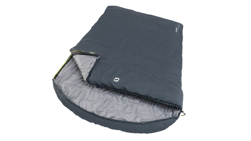 Outwell Campion Lux Double Dark Grey Double Sleeping Bag | breathable, camping sleeping bag