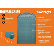 Vango Stellar Double Sleeping Bag Oasis - View 3