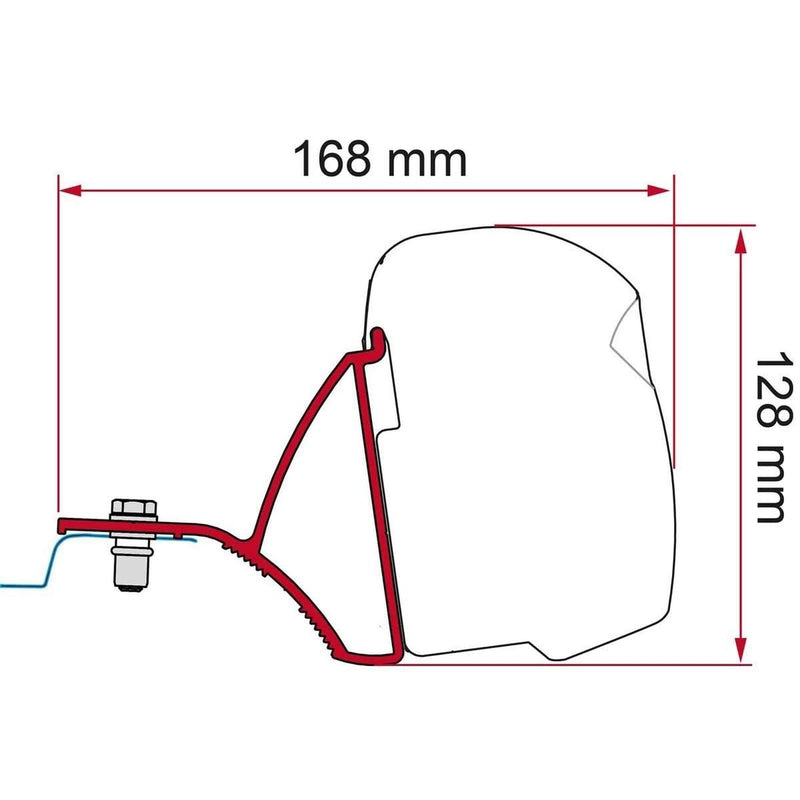 Fiamma F43 Kit for Trafic, Vivaro, NV300 & Talento >15 Deep Black Fiamma - UK Camping And Leisure