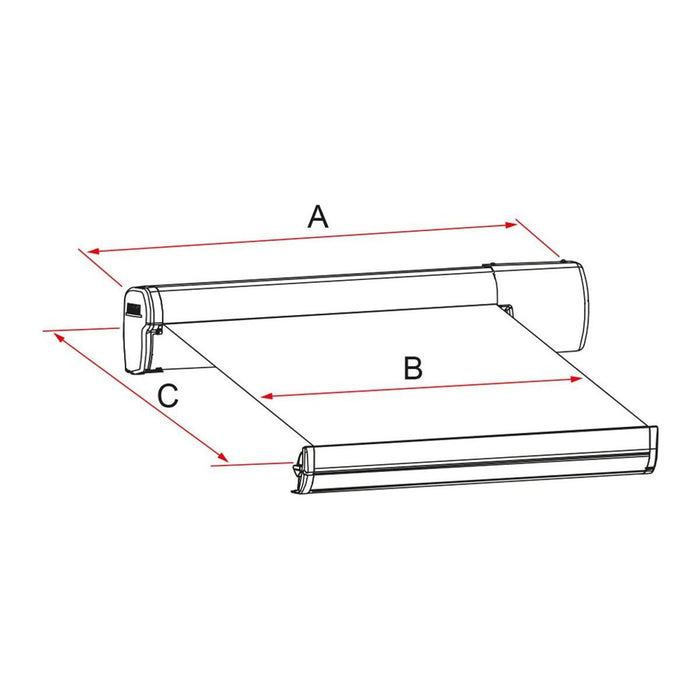 Fiamma F45 Eagle 450 Awning, Polar White Royal Grey Fiamma - UK Camping And Leisure