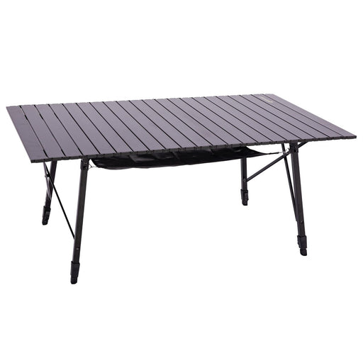Quest Elite Colliford Slatted Black Camping Table Quest - UK Camping And Leisure