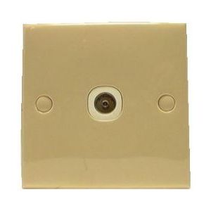 Clipsal Square Coax Socket Beige CLI038622 UK Camping And Leisure - UK Camping And Leisure