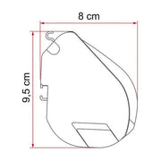 Fiamma F35 Pro 270 Awning Titanium Case Royal Blue Fabric Campervan Caravan 4x4 Fiamma - UK Camping And Leisure