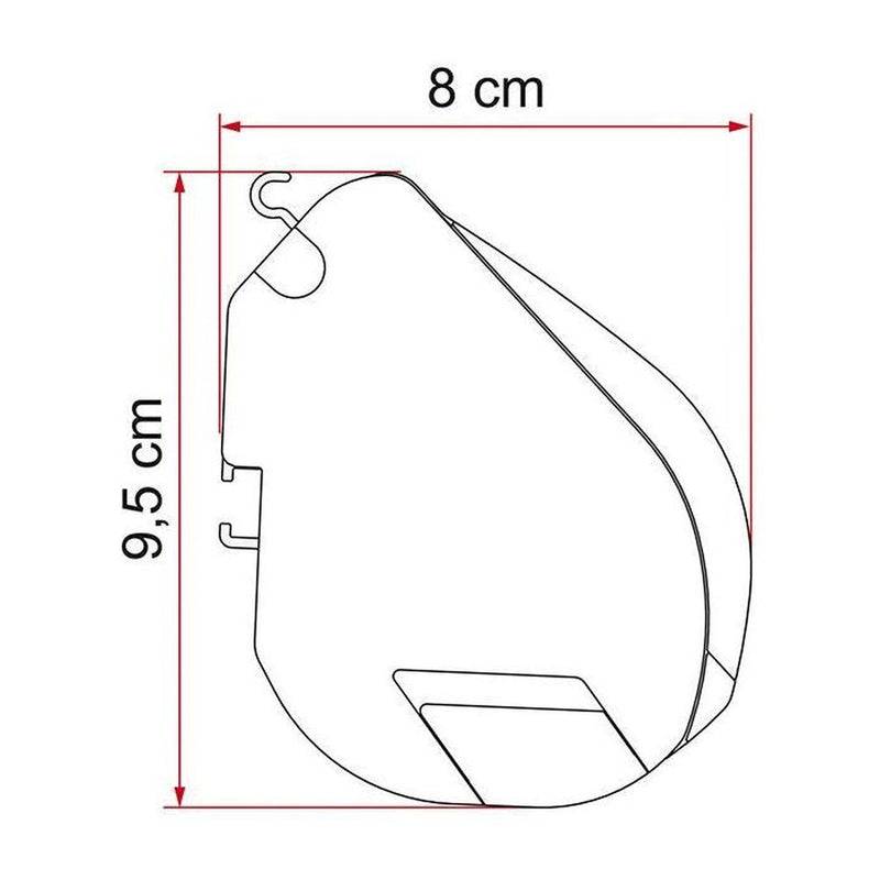 Fiamma F35 Pro 270 Awning Titanium Case Royal Blue Fabric Campervan Caravan 4x4 Fiamma - UK Camping And Leisure