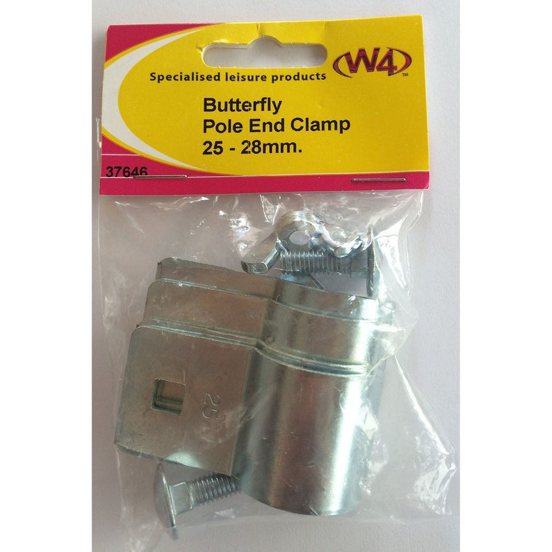 MDS1203 W4 Butterfly Pole End Clamp 25-28mm pack of 2 37646 W4 - UK Camping And Leisure