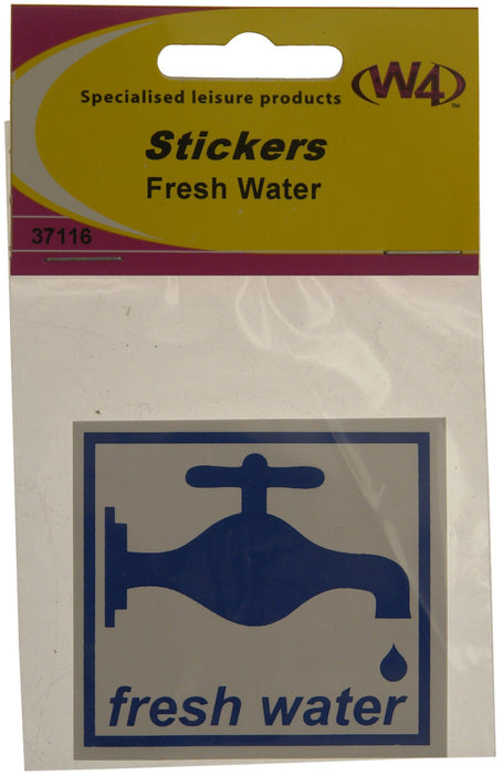 W4 Fresh Water Sticker 37116 W4 - UK Camping And Leisure