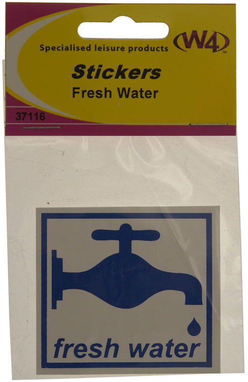 W4 Fresh Water Sticker 37116 W4 - UK Camping And Leisure