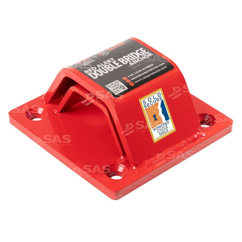 SAS Security Products SAS PJB Red Alert Double Bridge Anchor  Bolt down - Main Product Image | UK Camping and Leisure