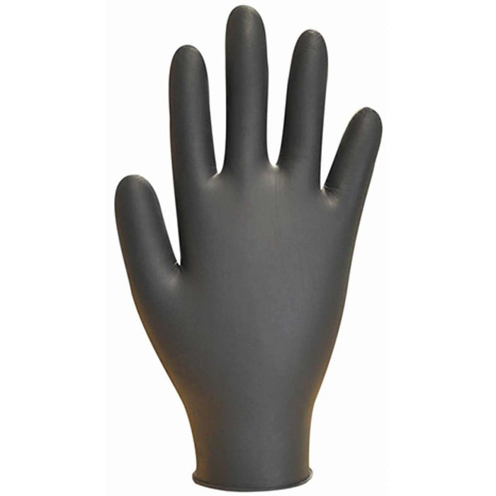 Bodyguard Black Nitrile Powder Free Gloves (Large / Box of 100) AG - UK Camping And Leisure
