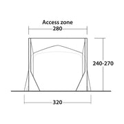 Outwell Mid/Tall Connection Park PowerAir Access zone 240-270cm - View 3
