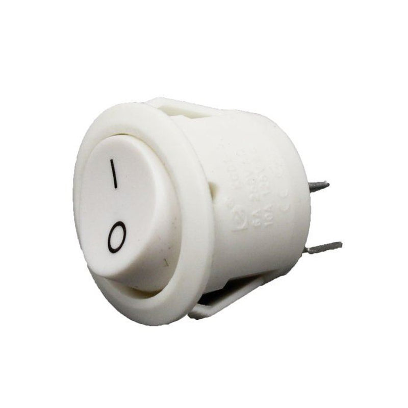 Rocker Switch White - 24Mm Ø | UK Camping and Leisure