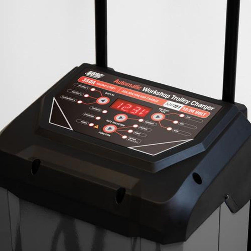 Maypole Workshop Automatic Start Trolley Battery Charger 60A /350A 12-24V - View 3
