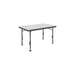 Crespo Table AP/246-M-89 Black 101 x 65cm Crespo - UK Camping And Leisure