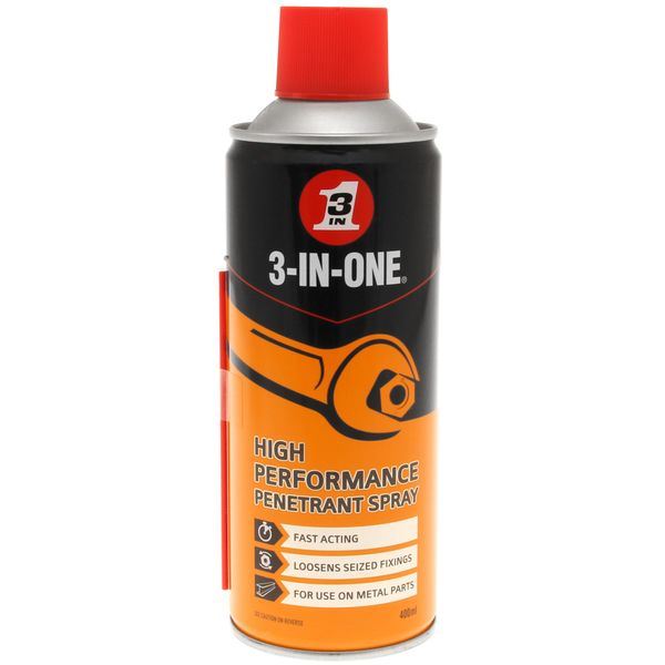 3 In One Penetrant Spray 400ml Penetrating Lubricant for Rusty Nuts & Bolts