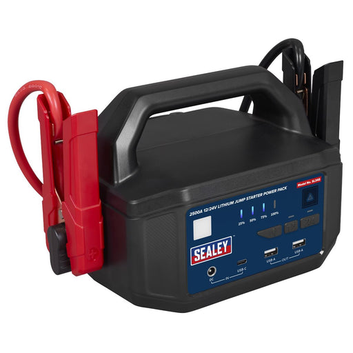 Sealey 2500A 12/24V Lithium Jump Starter Power Pack SL34S Sealey - UK Camping And Leisure
