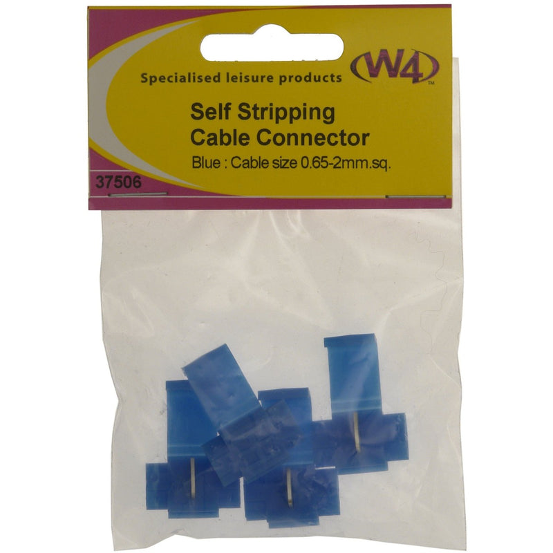 W4 Blue Cable Connectors (4) 37506 W4 - UK Camping And Leisure