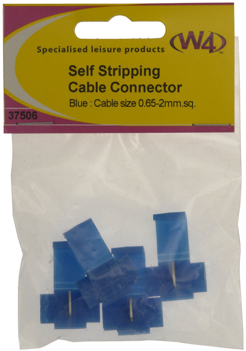 W4 Blue Cable Connectors (4) 37506 W4 - UK Camping And Leisure