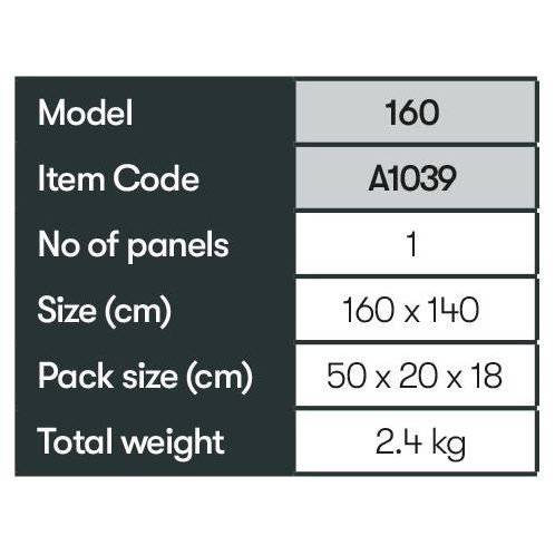 Falcon AirShield 160 (1 panel) A1039 Quest - UK Camping And Leisure