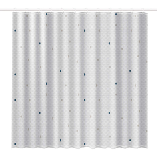 Shower Curtain White & Cells 2348 Rayen - UK Camping And Leisure
