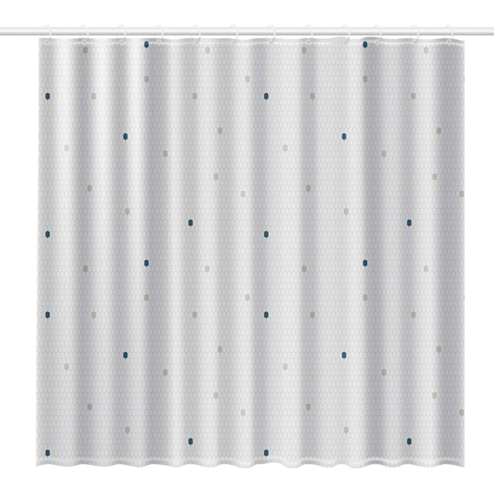 Shower Curtain White & Cells 2348 Rayen - UK Camping And Leisure
