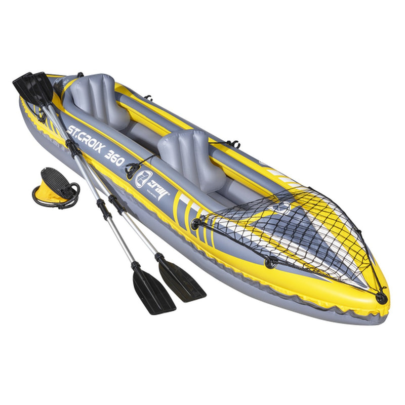 Dellonda Inflatable 2-Person Kayak/Canoe Set with Pump, Carry Bag & 2 Oars Dellonda - UK Camping And Leisure