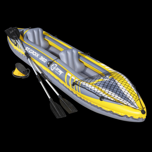 Dellonda Inflatable 2-Person Kayak/Canoe Set with Pump, Carry Bag & 2 Oars Dellonda - UK Camping And Leisure