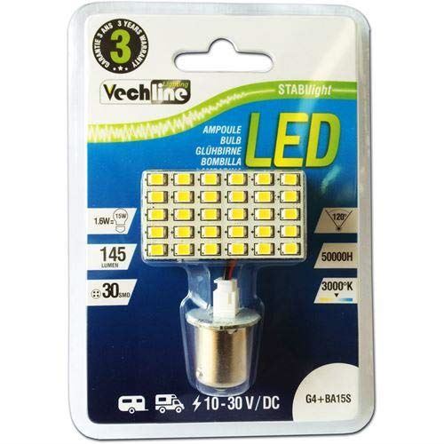 Vechline Led G4 Dome 44Mm 30Smd 16W Bulb 15937184 Vechline - UK Camping And Leisure