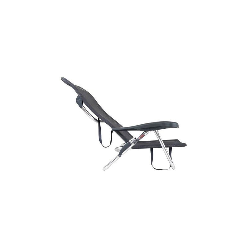 Crespo Beach Chair AL/221 Dark Grey Crespo - UK Camping And Leisure