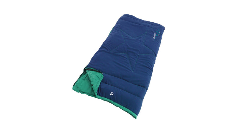 Outwell Champ Kids Ocean Blue Blue Junior Sleeping Bag | camping sleeping bag, garden, summer