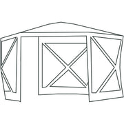 Quest Screen house 6 Pro pop up Gazebo (Grey) Quest Leisure - UK Camping And Leisure