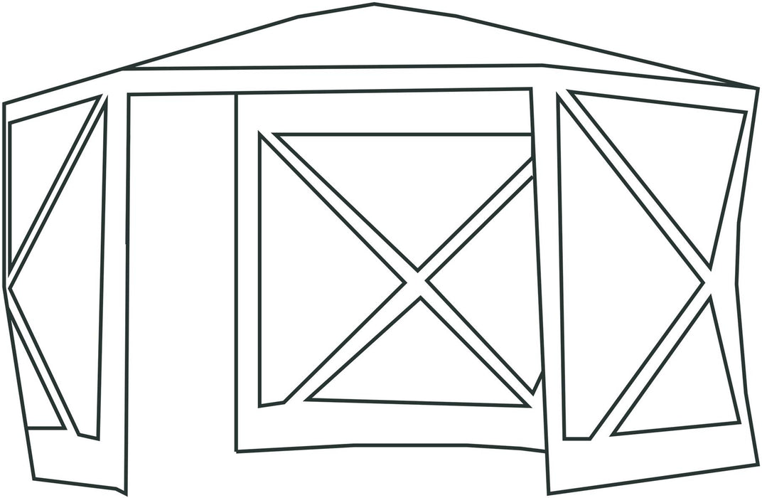 Quest Screen house 6 Pro pop up Gazebo (Grey) Quest Leisure - UK Camping And Leisure