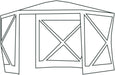 Quest Screen house 6 Pro pop up Gazebo (Grey) Quest Leisure - UK Camping And Leisure