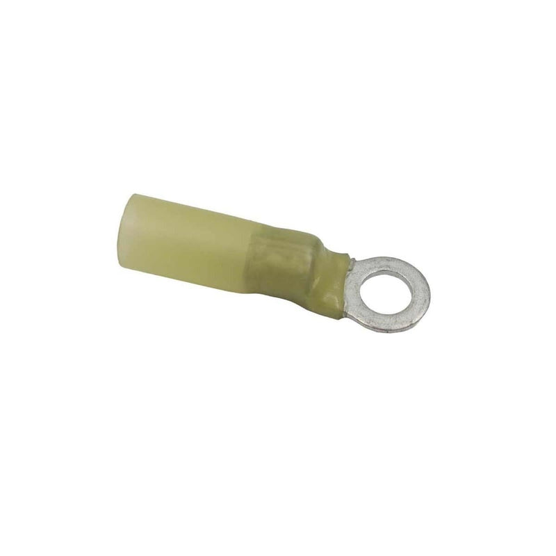AMC Yellow Heat Shrink Ring Terminal (5.3mm ID / 10 Pack) AMC - UK Camping And Leisure