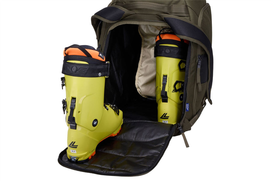 Thule RoundTrip Snowboard and ski boot backpack 60L deep khaki Thule - UK Camping And Leisure