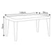 Dellonda Dining Tables with Tempered Glass Top 150 x 90 x 76cm - Anthracite Dellonda - UK Camping And Leisure