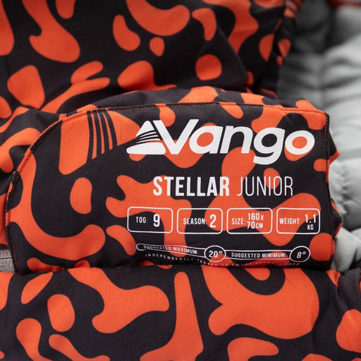 Vango Stellar Junior Sleeping Bag Dragons Fire Vango - UK Camping And Leisure
