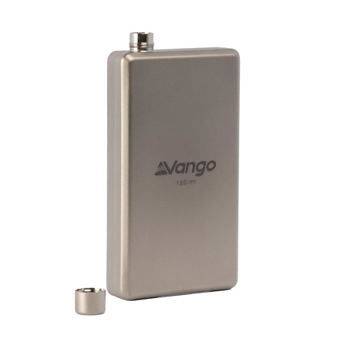 Vango Titanium Hip Flask 120ml Titanium Vango - UK Camping And Leisure